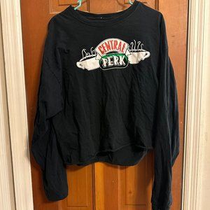 Friends, size XL, black, crop top,